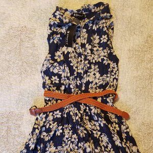 Belted Sleeveless Dress